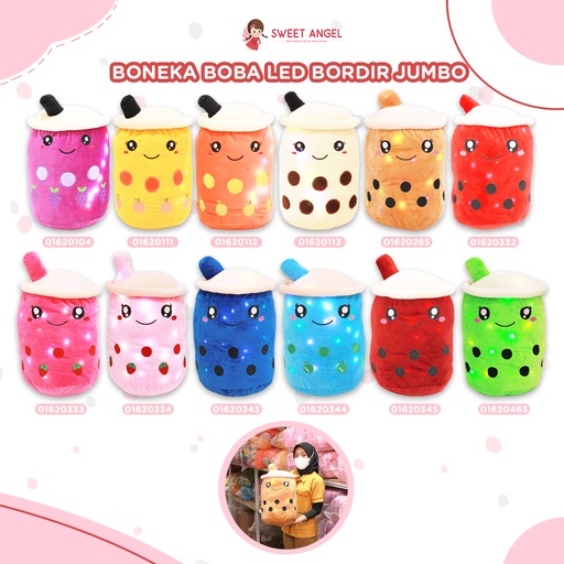 [01620701] BONEKA BOBA BORDIR JUMBO (3PCS