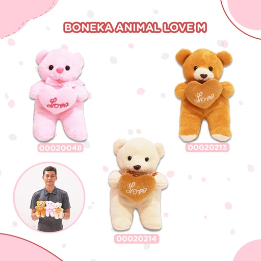[00020258] BONEKA ANIMAL LOVE M