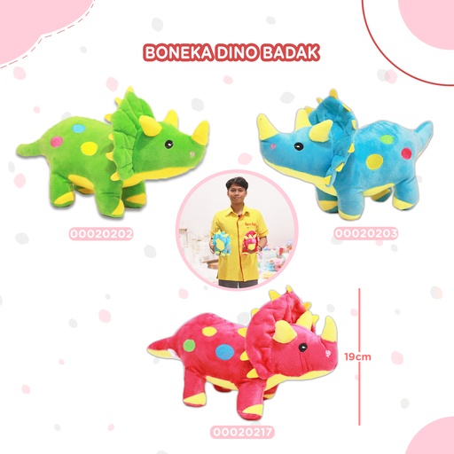 [00020263] BONEKA DINO BADAK ANIMAL KECIL
