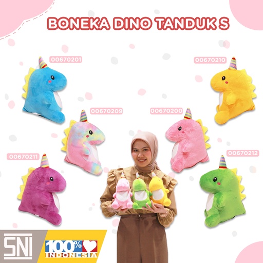 [00670239] BONEKA DINO TANDUK S KECIL S"