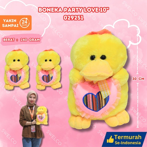 [029251P5] BONEKA PARTY LOVE 10"