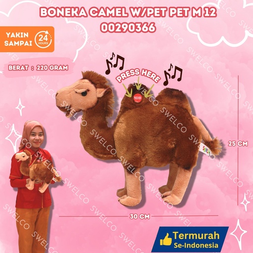 [00290366] BONEKA CAMEL W/PET PET M 12"