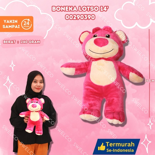 [00290390] BONEKA LOTSO 14' BERBULU 14" KARAKTER SEDANG