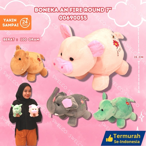 [00690055] BONEKA AN FINE ROUND 7"
