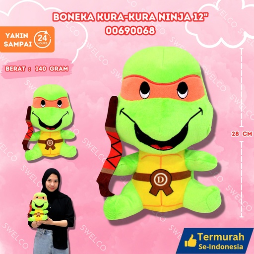 [00690068] BONEKA KURA-KURA NINJA 12"