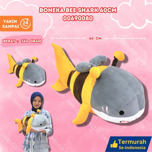 [00690080] BONEKA BEE SHARK 60CM