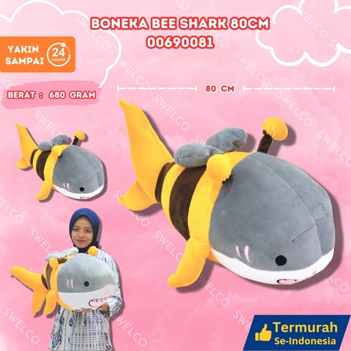 [00690081] BONEKA BEE SHARK 80CM