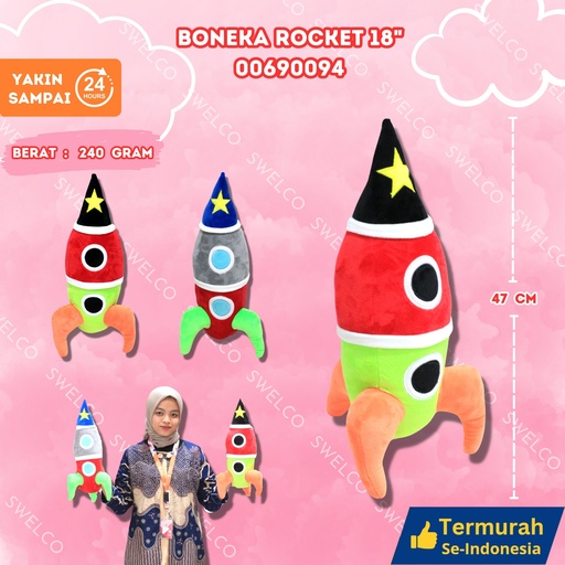 [00690094] BONEKA ROCKET 18"