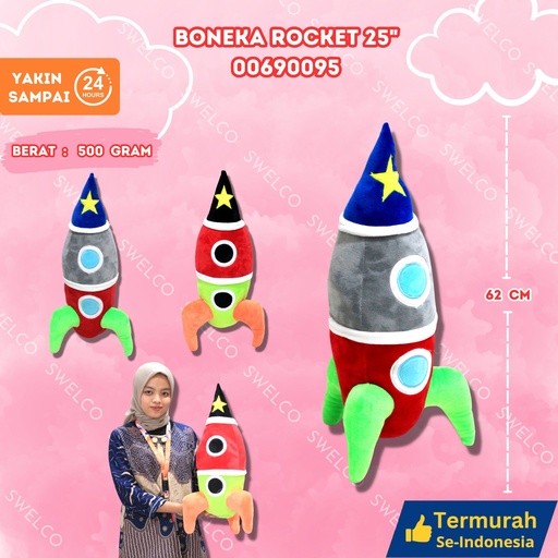 [00690095] BONEKA ROCKET 25"