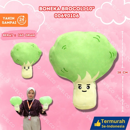 [00690106] BONEKA BROCOLI 10"