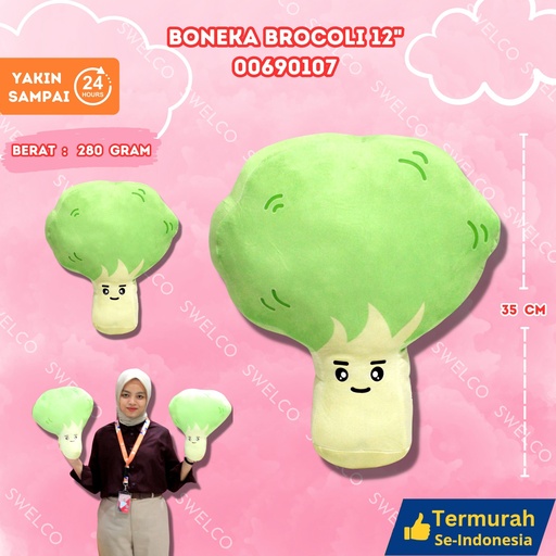 [00690107] BONEKA BROCOLI 12"