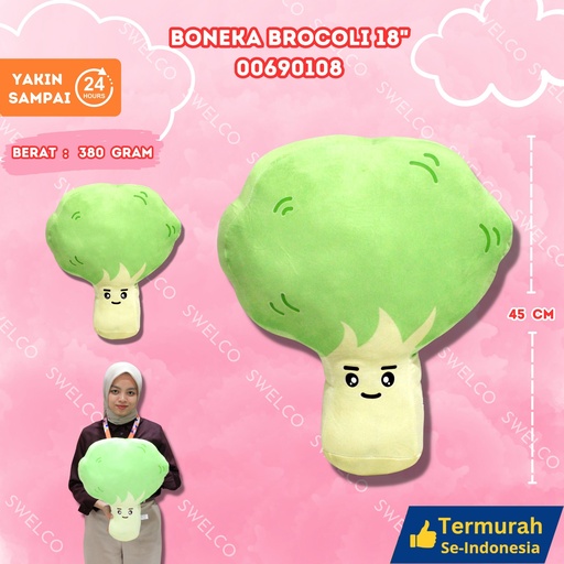 [00690108] BONEKA BROCOLI 18"