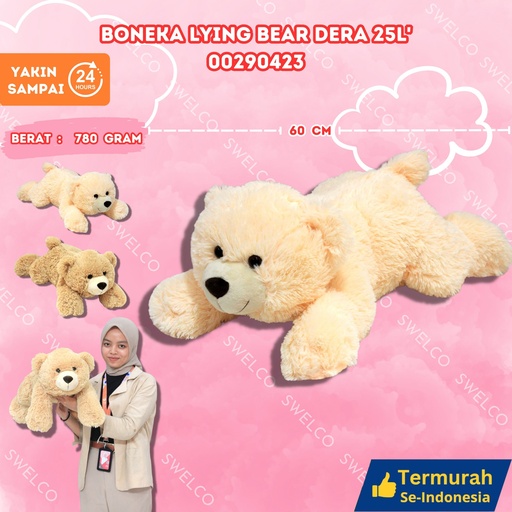 [00290423] BONEKA LYING BEAR DERA 25L'