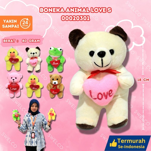 [00020301] BONEKA ANIMAL LOVE S KECIL S" CAPIT