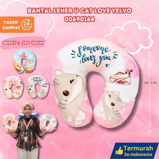 [00690164] BANTAL LEHER U CAT LOVE YELVO PIKNIK MOBIL KUCING