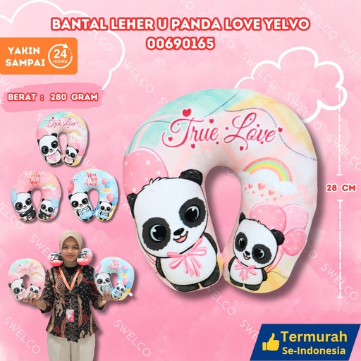 [00690165] BANTAL LEHER U PANDA LOVE YELVO PIKNIK MOBIL