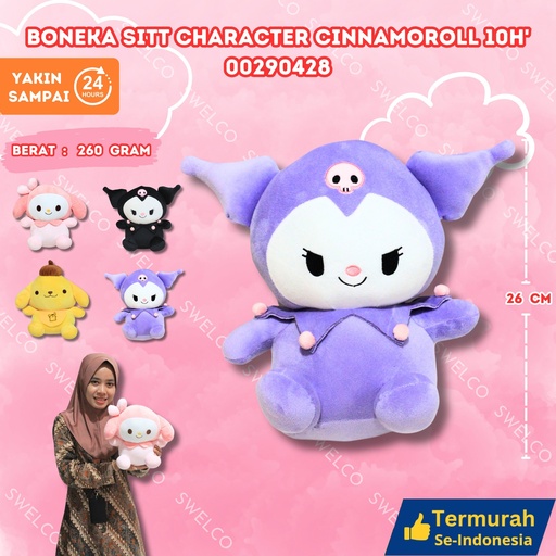 [00290428] BONEKA SITT CHARACTER CINNAMON ROLL 10H' KARAKTER KECIL DUDUK SANRIO