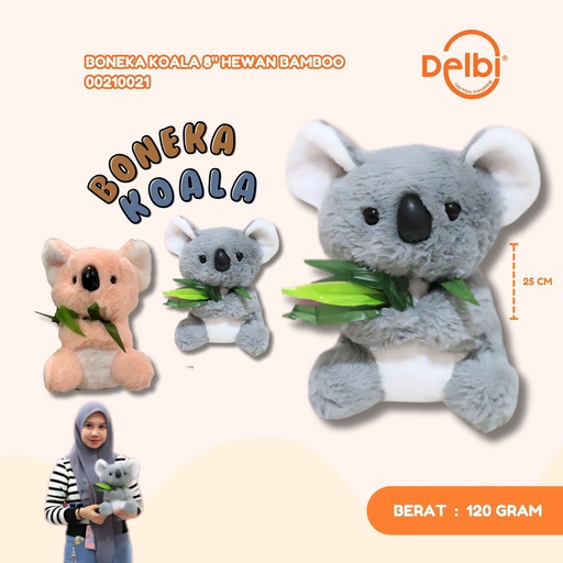 [00210021] BONEKA KOALA 8" HEWAN BAMBOO