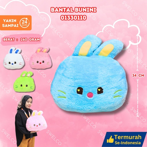 [01330110] BANTAL BUNINI MOBIL KEPALA KARAKTER BULU