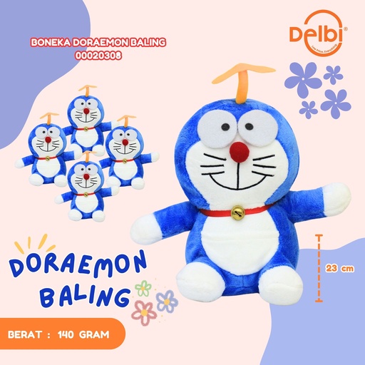 [00020308] BONEKA DORAEMON BALING KARAKTER DORAEMUN