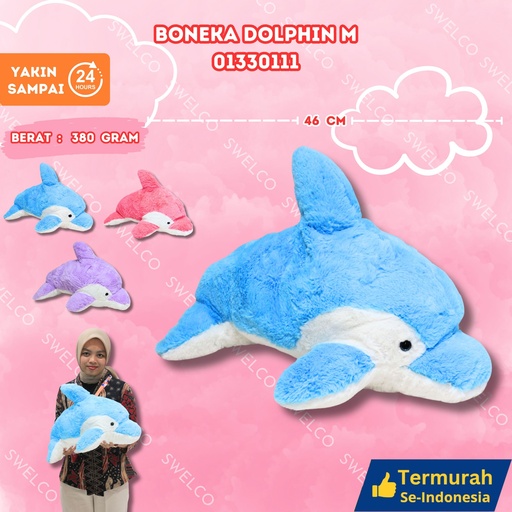 [01330111] BONEKA DOLPHIN M M" IKAN LUMBA-LUMBA