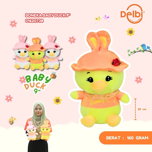 [01620738] BONEKA BABY DUCK 9" BEBEK KECIL