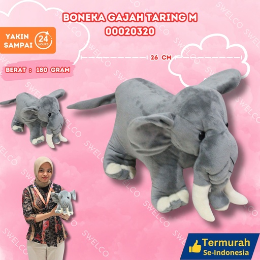 [00020320] BONEKA GAJAH TARING M M" KECIL