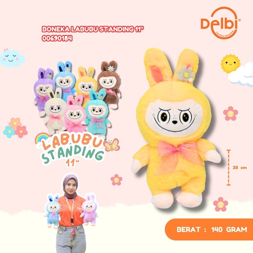 [00690184] BONEKA LABUBU STANDING 11" KARAKTER KECIL