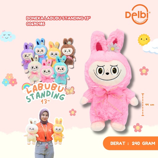 [00690185] BONEKA LABUBU 13" KARAKTER SEDANG