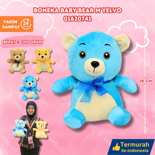 [01620741] BONEKA BABY BEAR M YELVO