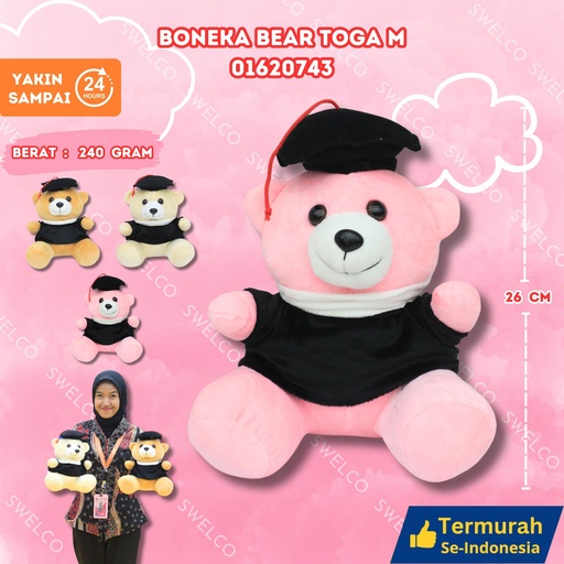 [01620743] BONEKA BEAR TOGA M
