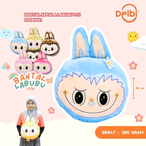 [00290441] BANTAL KEPALA LABUBU 11H BONEKA KARAKTER