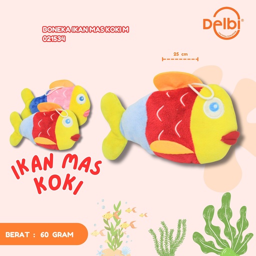 [021534] BONEKA IKAN MAS KOKI M