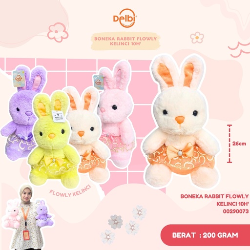 [00290073] BONEKA RABBIT FLOWLY KELINCI 10H'