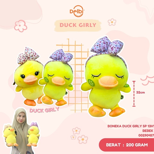 [00290457] BONEKA DUCK GIRLY SP 13H' BEBEK 