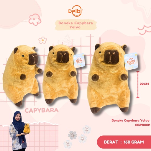 [00390001] Boneka Capybara Yelvo 9H' 