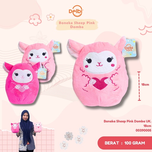 [00390005] Boneka Sheep Pink Domba 7H”
