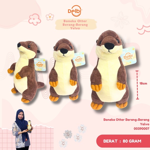 [00390007] Boneka Otter Berang-Berang Yelvo 8H'