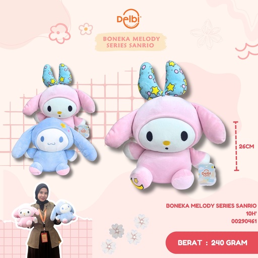 [00290461] BONEKA MELODY SERIES SANRIO 10H'
